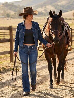 Levis Womens 512 Boot Cut Jeans 12S Blue Low Rise Slimming Curved Waist Stretch